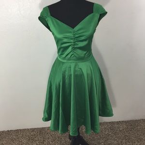 Vintage style green dress